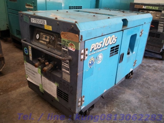 PDS100S # B6-5B22981 : เครื่องปั๊มลม airman นำเข้าจากญี่ปุ่น โทร.กุ้ง:0813062283
