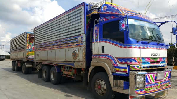 ขายรถพ่วง 22 ล้อ แม่.ลูก กระบะเนียมคอกเกษตรดั้ม อู่.ส สมบัติ ISUZU 360 ปี.54 ราคา.2690000 รถสวย ยางเต็ม สนใจรีบจองด่วน