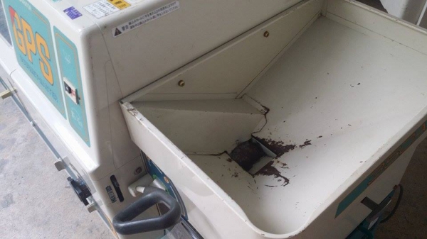 นำเข้าจากญี่ปุ่น เครื่องสีข้าวกล้องเก่าญี่ปุ่น  SATAKE  รุ่น GPS 350AX (1)  สภาพสวย เครื่องพร้อมใช้งาน  ไม่เคยใช้งานในไทย