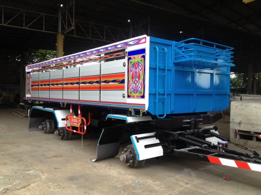 ขายพ่วง3เพลาแผงอลูมิเนียม6.50เมตร