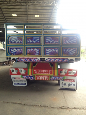 ขายพ่วง3เพลาแผงอลูมิเนียม6.50เมตร