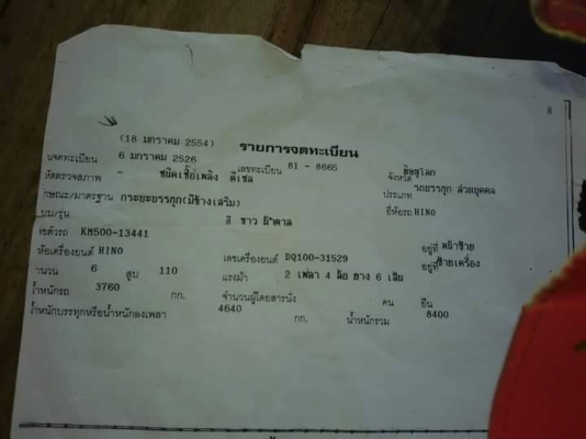 ขายรถ6ล้อ HINO KM500 เครื่องEQ100 ยาว4.30เมตร 110แรง สภาพพร้อมใช้งาน เอกสารพร้อมโอน สนใจโทร 090-8588220คุณนะ 093-3258446คุณบิว หรือเข้าดูสินค้าอื่นๆได้ที่ www.truck.in.th/498 หรือเพจFacebook ณรงค์ ซื้อขายรถมือสอง (เว็บไซต์ส่วนตัว) หรือFacebook ตลาดรถมือสอ