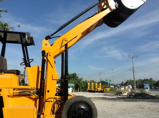 ขายรถตักเก่าญี่ปุ่น TOYOTA 3SD25. ตักได้สูง แขนยาว ดิสเบรคคู่หน้า