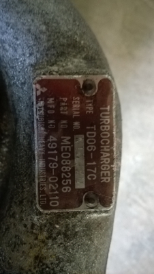 ขายเทอร์โบ มิตซูบิชิ TD 06 - 17C สภาพสวย แกนแน่นๆ ราคาถูกพร้อมส่งแบบ EMS คับ ขายเทอร์โบ มิตซูบิชิ TD 06 - 17C สภาพสวย แกนแน่นๆ ราคาถูกพร้อมส่งแบบ EMS คับ