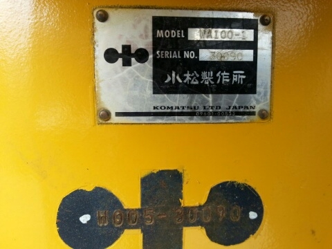 รถตักล้อยาง WA100-1-30090