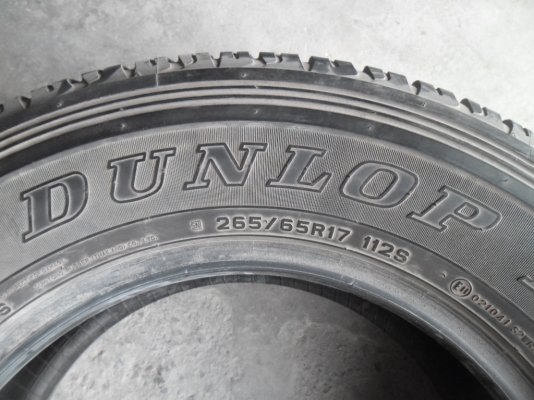 ยางมือสอง 265 - 65 - 17 Dunlop ปี 13 ครบชุด 4 เส้น สภาพสวยๆดอกเต็มๆยางเหลือเยอะวิ่งใด้อีกนานราคาถูกๆ