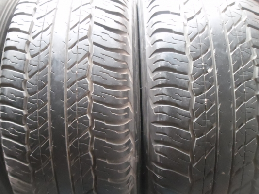 ยางมือสอง 265 - 65 - 17 Dunlop ปี 13 ครบชุด 4 เส้น สภาพสวยๆดอกเต็มๆยางเหลือเยอะวิ่งใด้อีกนานราคาถูกๆ