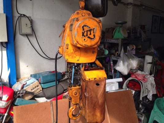 ขายรอกโซ่ไฟฟ้า Kito 1ton. 380V made in Japan รุ่นเก่าโซ่คู่ อุปกรณ์ครบสภาพสวย วิ่งนิ่มเดิมๆ พร้อมใช้งาน ขายรอกโซ่ไฟฟ้า Kito 1ton. 380V made in Japan รุ่นเก่าโซ่คู่ อุปกรณ์ครบสภาพสวย วิ่งนิ่มเดิมๆ พร้อมใช้งาน