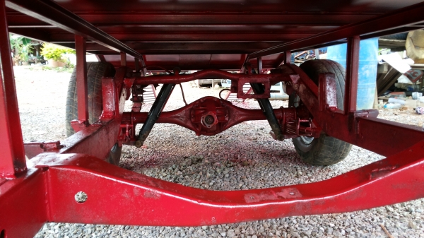 ขายเทเลอร์บรรทุกรถดำนา รถไถก็ดีต่อใหม่ช่วงยาว350*175ช่วงล่างวิ่งนิ่มบรรทุกได้3ตันพร้อมใช้ส่งฟรี