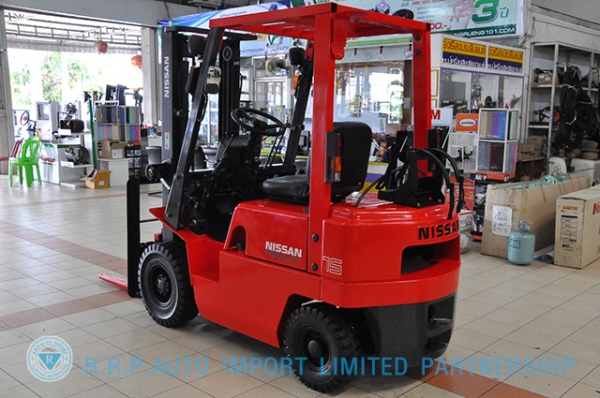 ขายรถโฟล์คลิฟท์มือสอง NISSAN  รุ่น NJ01 ราคา 145,000 บาท นำเข้าจากประเทศญี่ปุ่น 100\% ไม่เคยใช้งานในไทย