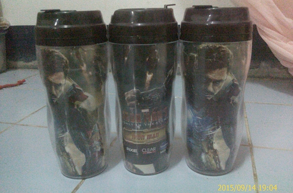 IRON MAN 3 แก้วน้ำร้อน+เย็น 3ใบ