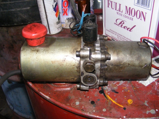 ปั้มไฮดรอลิก  มอเตอร์ไฟ 12 โวลท์