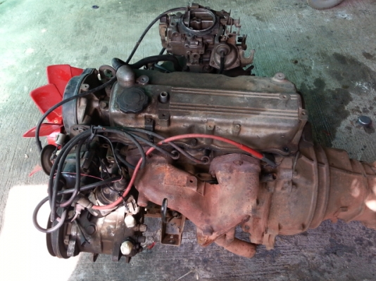 ขายเครื่องยนต์ FE21มาสด้า ทันเดอร์  เบนซิน  เครื่องดี แอร์เย็น เกียร์ดี