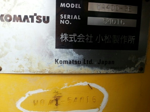 รถตักล้อยางWA400-3E-54016