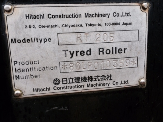 รถบด HITACHI  RT205 หรือ DYNAPAC CP205 กำลังถึงไทยเร็วๆนี้  ใครสนใจติดต่อมาได้เลยครับ