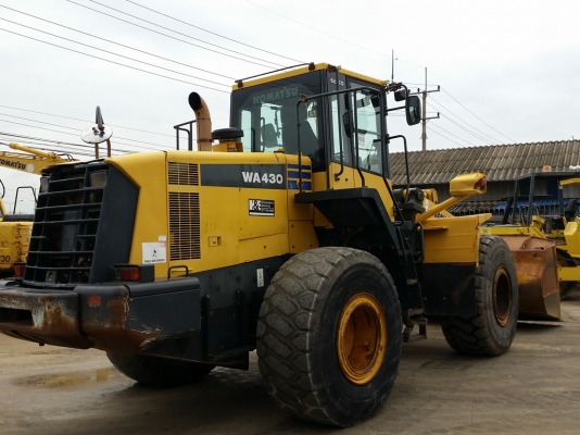 มาใหม่ !! ขายรถตักล้อยาง WA430-6 ยี่ห้อ KOMATSU นำเข้าจากต่างประเทศแท้ 100\% สภาพสวย ไม่เคยใช้งานในไทย