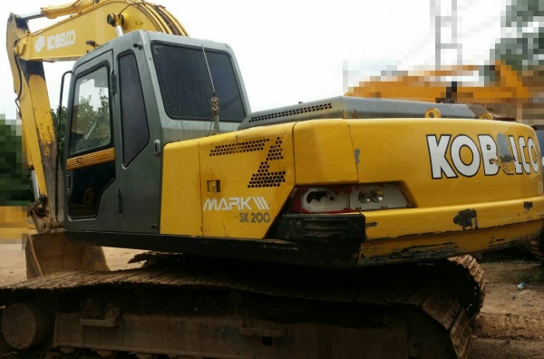 ขายรถแบคโฮ KOBELCO SK200-/// เอกสารเล่มทะเบียน ระบบไฟเต็ม ราคา 750000