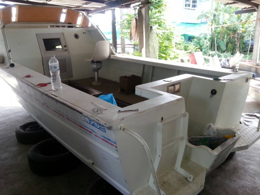 ขาย250000ของนอกเรืออลูมิเนียม21ฟุตมีห้องเคบิ้นพร้อมเทเลอร์(ติดต่อ0896727217โอ๊ด)