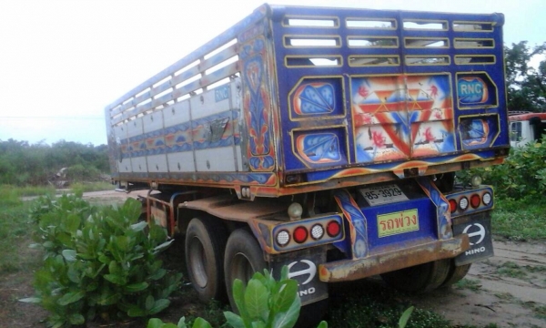 ขาย ลูกพ่วง3เพลาแท้ ดัมพ์ ยาว6.80เมตร ปี 12