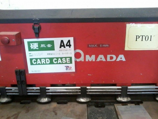 ขายเครื่องตัดเหล็กAmada8ฟุตตัดได้6มิลมีแบ็คเก็ตหลัง