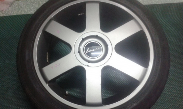 ขายล้อซิ่งญี่ปุ่นใส่Volvo/เปอร์โย/SAABของLehrmeister สีเทากัน 6ก้านแบน 5รู108