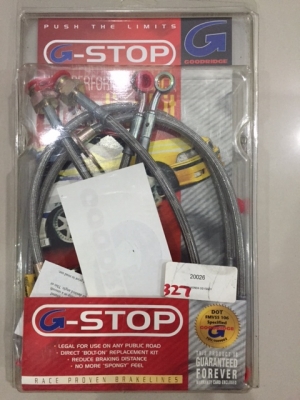 สายเบรคถัก Goodridge สำหรับ 2005-10 Honda Odyssey ของใหม่แกะกล่อง