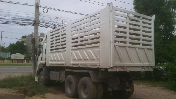 ขายรถบรรทุก 22 ล้อพ่วงแม่ลูกดัมพ์ ISUZU DECA 360 แรงม้าปี 2553 ลูกพ่วงสามมิตร 3 เพลาปี 2554 ราคา 2750000