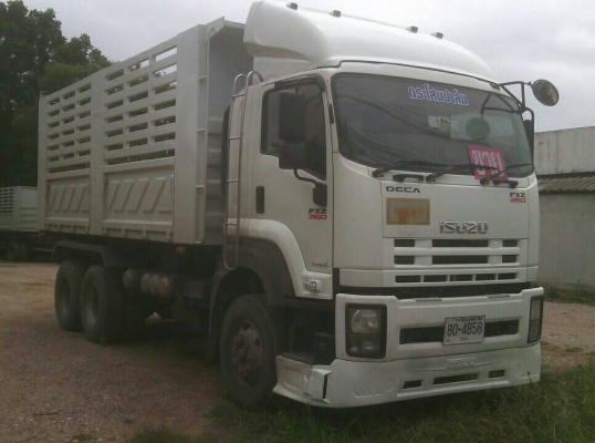 ขายรถบรรทุก 22 ล้อพ่วงแม่ลูกดัมพ์ ISUZU DECA 360 แรงม้าปี 2553 ลูกพ่วงสามมิตร 3 เพลาปี 2554 ราคา 2750000
