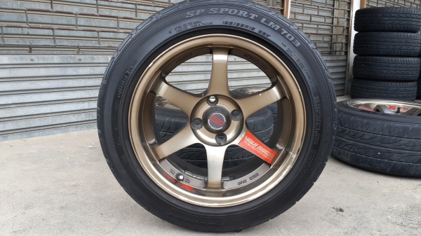 ล้อมือสอง TE37 sl ขอบ 15 4รู100 กว้าง 8 พร้อมยาง