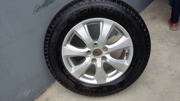 ขายล้อ Max17พร้อมยางมิชลินใหม่เอี่ยม Honda CRV ปี2010 225-65R17 ขายล้อละ 2,900