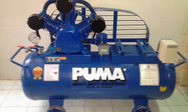 ขายปั๊มลมPUMA 5HP พร้อมถัง 260ลิตร ติดเมกเนตริก 380V