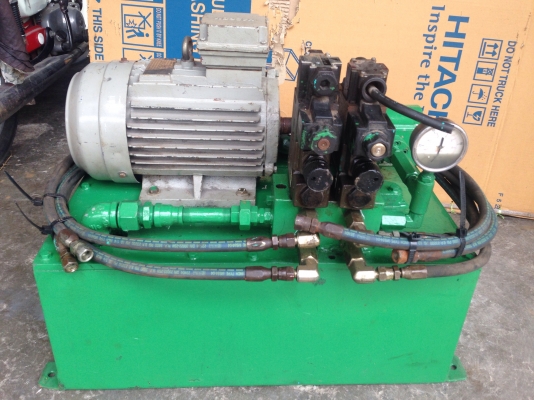 ขายปั้มน้ำมันไฮโดรลิค ขนาด 3HP. 380V พร้อมวาล์วคอนโทรล 110V 2ชุด อุปกรณ์ครบ พร้อมใช้งาน