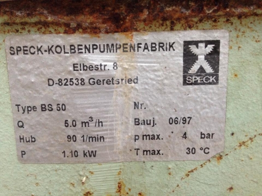 ปั๊มชัก Speck สภาพสวย พร้อมใช้งาน