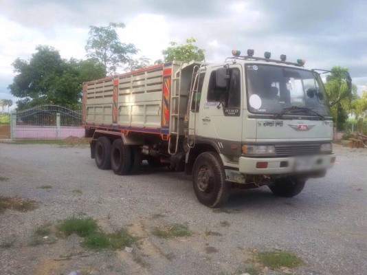ขายรถบรรทุกสิบล้อดัมพ์ Hino 3M เครื่องเดิม 240 แรง ปี 36 กระบะดัมพ์สหะมิตร มีระบบลากพ่วง
