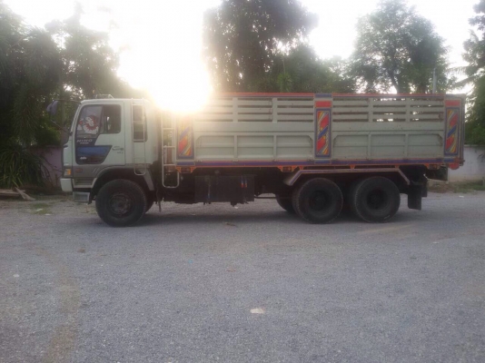 ขายรถบรรทุกสิบล้อดัมพ์ Hino 3M เครื่องเดิม 240 แรง ปี 36 กระบะดัมพ์สหะมิตร มีระบบลากพ่วง