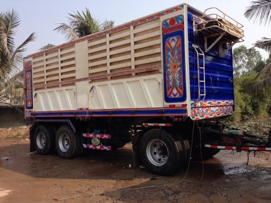 ขาย ISUZU 360 พ่วงแม่ลูก กระบะเหล็กคอกเกษตรดั๊ม รถปี 56