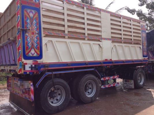 ขาย ISUZU 360 พ่วงแม่ลูก กระบะเหล็กคอกเกษตรดั๊ม รถปี 56