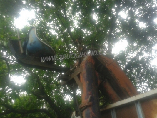 รถบรรทุก 6 ล้อติดเครน HINO เครนพับ ยืดได้ 2 ชัก 3 ปลอก ขนาด 1 ตัน ยี่ห้อ HMF