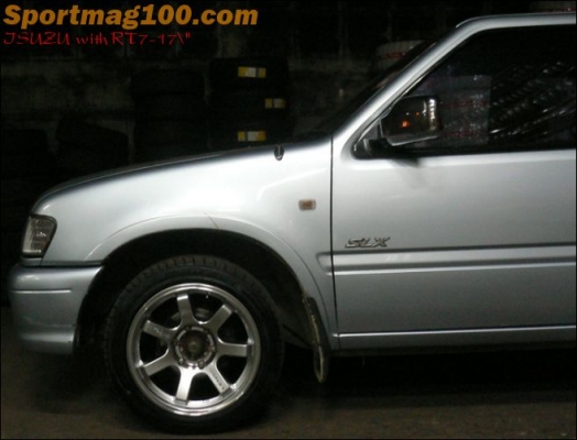 ล้อเเม็ค lenso rt7 ขอบ 17กว้าง8  6รู