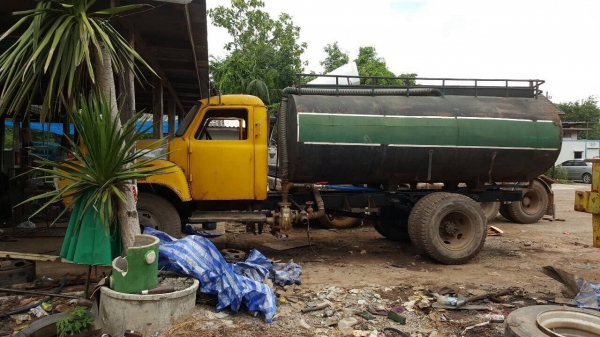 ขายรถน้ำ 6 ล้อหัวยาว ไม่มีทะเบียน เครื่อง DA120 พวงมาลัยพาวเวอร์ เบรคลมดัน อุปกรณ์ครบครับ