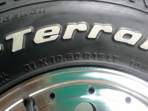 ล้อหยดนํ้า + BF All 31/10.5/15 ปี10 สวยๆ 1ชุด