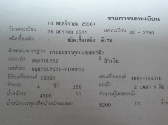 เสี่ยรัตน์  รับไปดูเเลแล้ว ขอบคุณครับ 6 ล้อดั้ม NQR150 เเรง เทอร์โบอินเตอร์ ห้างเเท้ รถสวยเดิมบาง เล่มพร้อมโอน พร้อมใช้งาน100\% ครบทุกระบบ เจ้าของขายเอง