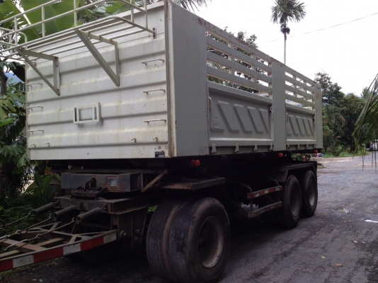 ลูกพ่วงดั้ม3คาน ปี2554 ไม่เคยบรรทุกดิน บรรทุกยางแผ่นแห้ง. สวยมากๆ