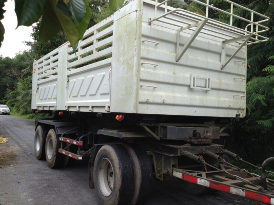 ลูกพ่วงดั้ม3คาน ปี2554 ไม่เคยบรรทุกดิน บรรทุกยางแผ่นแห้ง. สวยมากๆ