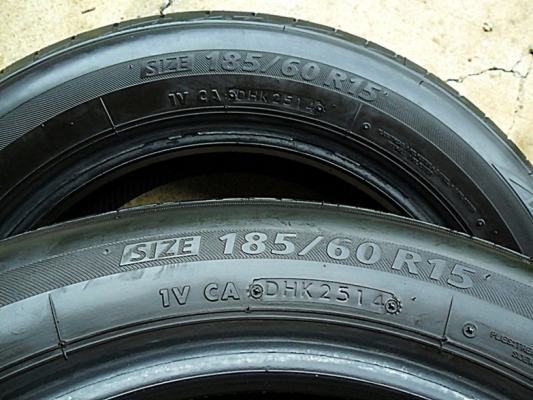 ยางขอบ15 บริดสโตน185-60-R15ลงพื้นปลายปี14 (4เส้น2,900) ยางขอบ15 บริดสโตน185-60-R15ลงพื้นปลายปี14 (4เส้น2,900)