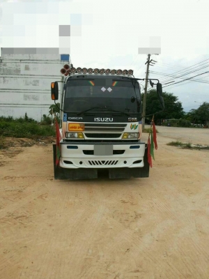 รถสิบล้อ Isuzu DECA 270 ยูโร 2 ปี48 ดั้มสามมิตร พ่วงแม่ลูกรถสวยเดิมบาง ยางดี
