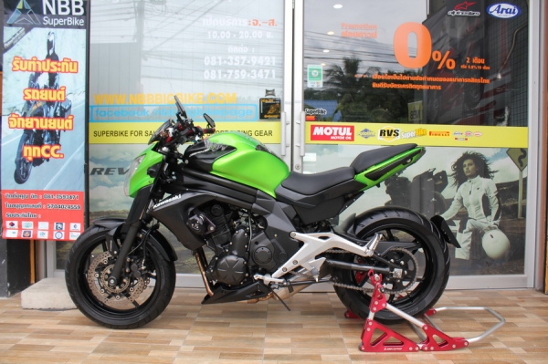 ขายER6n สีเขียว-ดำ year2013(ABS) ท่อYoshimura Full