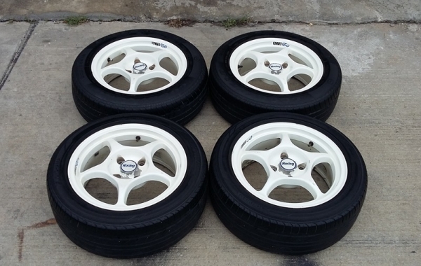 ล้อ,ENKAI RP01 16X7'ET35 4รู11.3 ขาวเดิมยุ่น ชุด 12,999