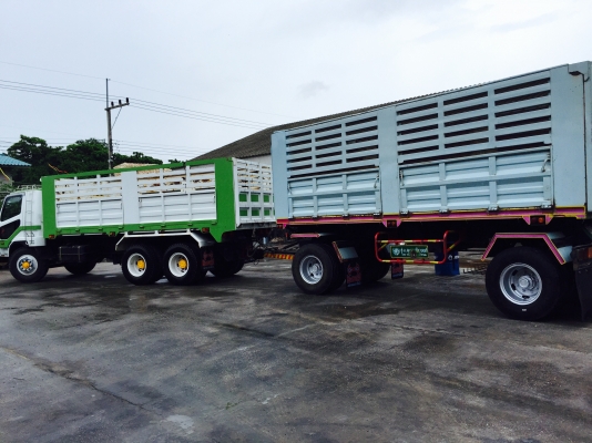 ขาย MISUBISH พ่วงดั้มเกษตรแม่-ลูก วางเครื่อง-หัวM6-260 เทอร์โบอินเตอร์