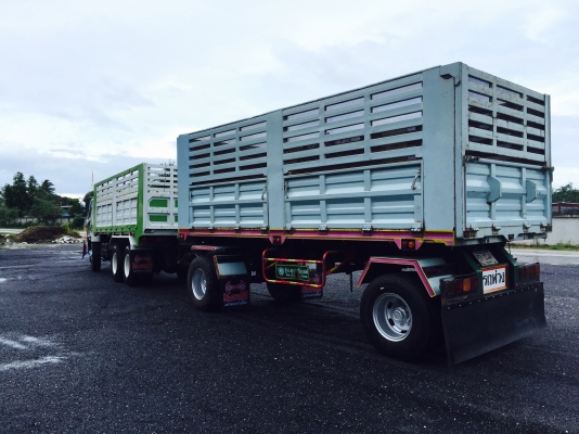 ขาย MISUBISH พ่วงดั้มเกษตรแม่-ลูก วางเครื่อง-หัวM6-260 เทอร์โบอินเตอร์